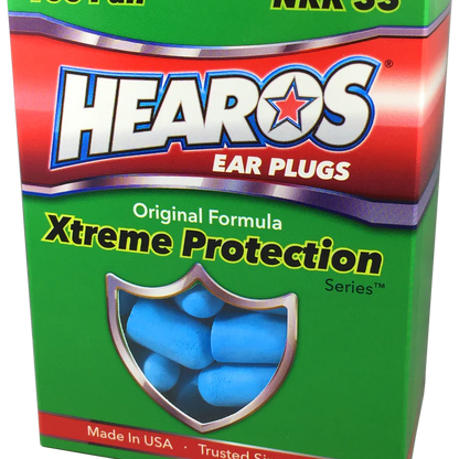 Hearos Original Formulation Xtreme Protection Ear Plugs (NRR 33 | 100 Pairs)