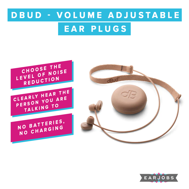 dBud Volume Adjustable Ear Plugs